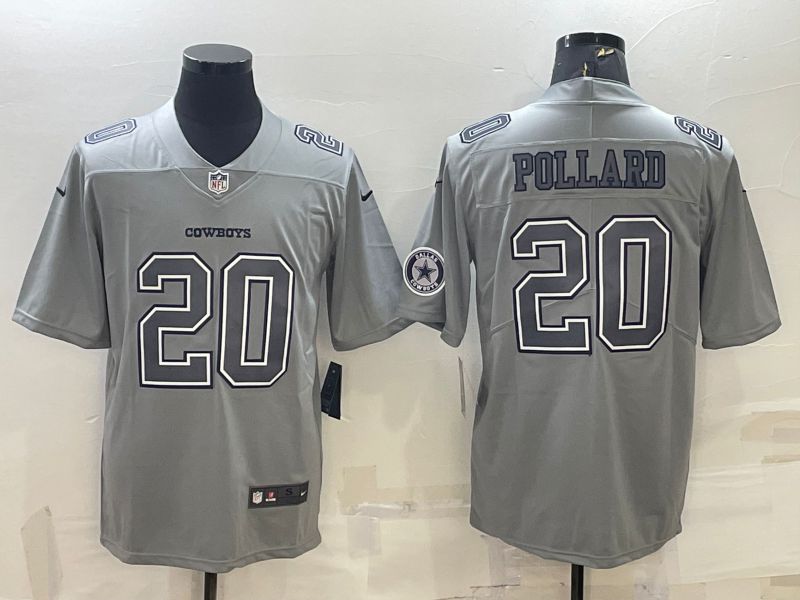 Men Dallas Cowboys #20 Pollard Grey 2022 Nike Limited Vapor Untouchable NFL Jerseys
